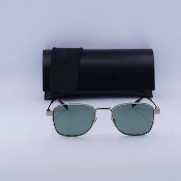 Saint Laurent SL741 003 Square Sunglasses - Gold/Green - Picture 3 of 12